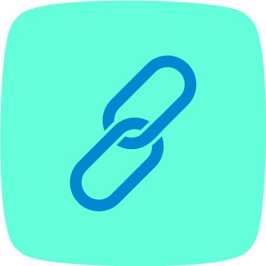 bağlantı simgesi vektör illüstrasyonu