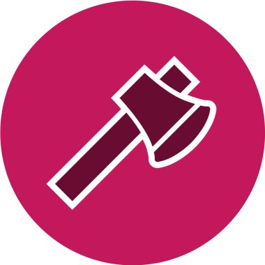 Çekiç simgesinin vektör illüstrasyonu