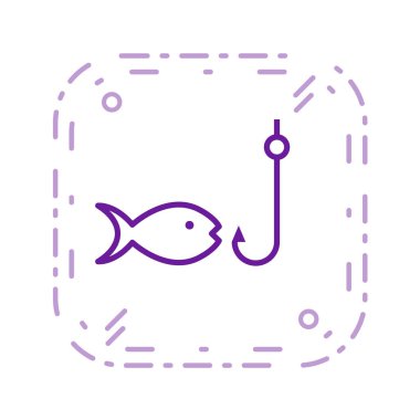 beyaz arkaplanda kamp konsepti vektör simgesi 