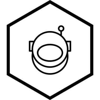 Moda Biçiminde Astronout Simgesi İzole Arka Gruplandırılmış