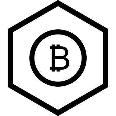 Eğilim biçimi izole edilmiş arkaplanda bitcoin simgesi    