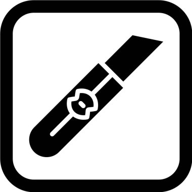 Moda Biçimli Kesici Simgesi İzole Arkaplan      