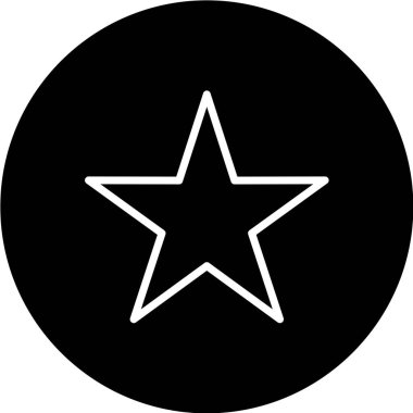 yıldız simgesi vektör illüstrasyonu