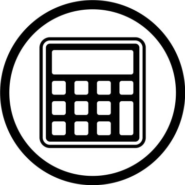 hesap makinesi simgesi vektör illüstrasyonu