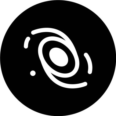 Siyah ve beyaz kürenin vektör çizimi