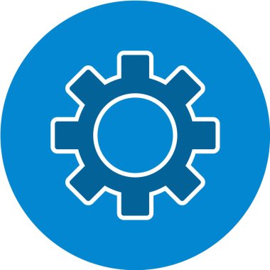 ayar simgesi, vektör illüstrasyonu