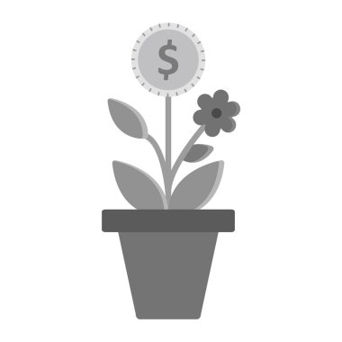 Moda Biçimli İzole Arkaplan İş Ağacı Simgesi   