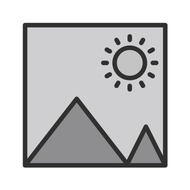 Güneş Simgesi Vektör illüstrasyonu