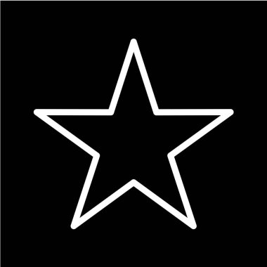 yıldız simgesi vektör illüstrasyonu