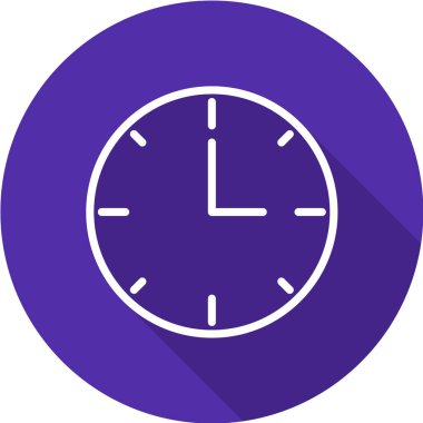 Beyaz arkaplanda saat simgesi