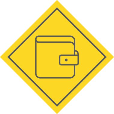 Cüzdan Simgesi Moda Biçimli Ayrı Arkaplan    