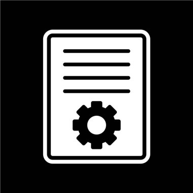 belge simgesi vektör illüstrasyonu