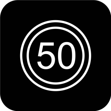 50 sayısının vektör illüstrasyonu