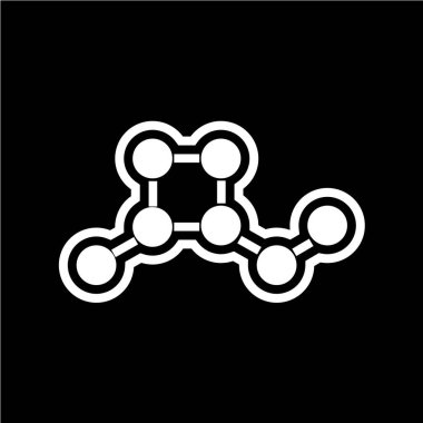 Molekül simgesi vektör illüstrasyonu