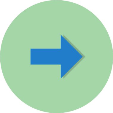 ok işareti simgesi, vektör çizimi 