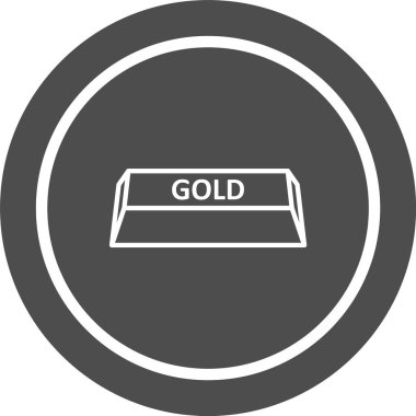 Moda Biçimli Altın Simgesi İzole Arkaplan  