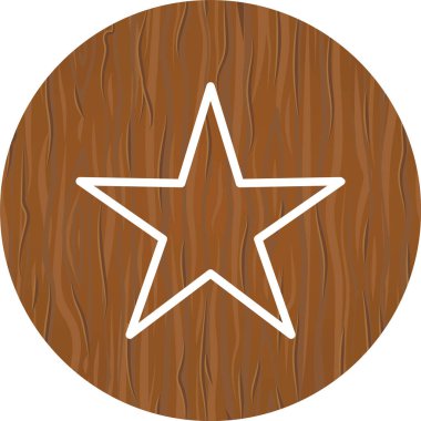 Moda Biçimli Yıldız Simgesi Ayrı Arka Gruplandırılmış