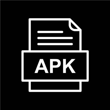 Vektör düz web simgesi. apk