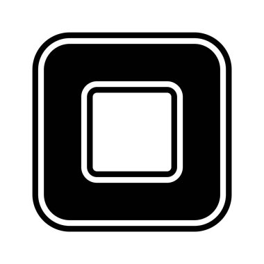 Moda Biçimli Ayırılmış Arkaplanda Simgeyi Durdur