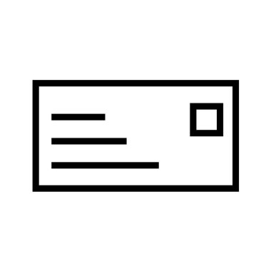 Kredi kartı çizgisi vektör simgesi