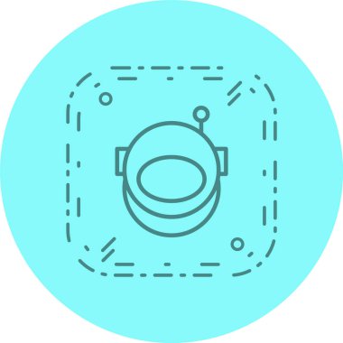 Moda Biçiminde Astronout Simgesi İzole Arka Gruplandırılmış