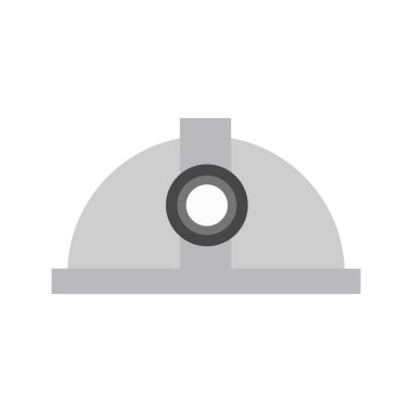 Moda Biçimli Kask Simgesi İzole Arkaplan      