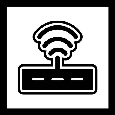 kablosuz yönlendirici satır vektör simgesi.