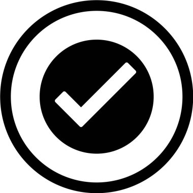 Kontrol işaretinin vektör çizimi