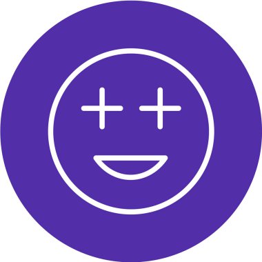 Moda Biçimli Emoji Simgesi İzole Arkaplan 