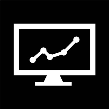 grafik ikonu vektör illüstrasyonu