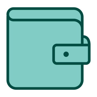 Cüzdan Simgesi Moda Biçimli Ayrı Arkaplan    