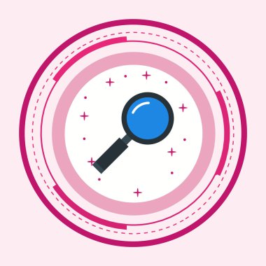 Moda Biçiminde Arama Simgesi İzole Arkaplanı