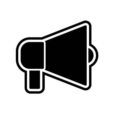 megafon simgesi, vektör illüstrasyonu