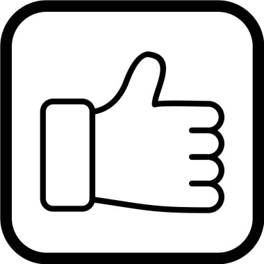 başparmak yukarı simgesi, vektör illüstrasyonu