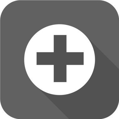 Modern b 'nin vektör illüstrasyonu tıbbi simgeden yoksun