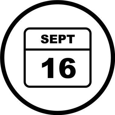 Beyaz arkaplanda takvim simgesi