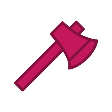  Moda Biçimli Axe Simgesi İzole Arkaplan      