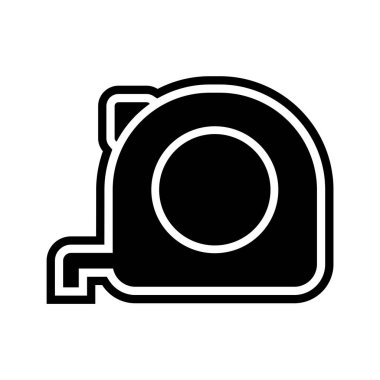 Teyp Simgesi Moda Biçimli İzole Arkaplan Ölçümü      