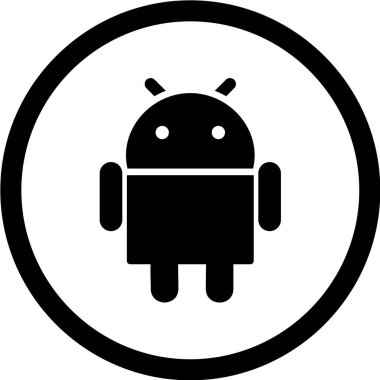 Robot simgesinin vektör illüstrasyonu