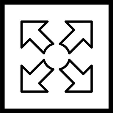 Beyaz arkaplanda izole edilmiş siyah ok simgesi. yön sembolü illüstrasyonu.