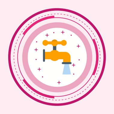 Moda Biçimli Tap Simgesi İzole Arkaplan      