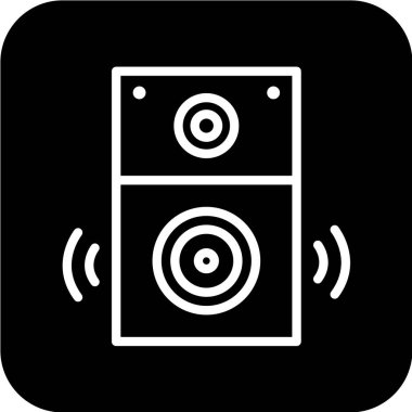 Modern müzik simgesinin vektör illüstrasyonu