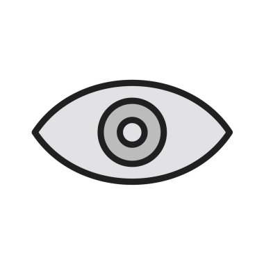 Göz simgesi vektör illüstrasyonu