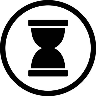 kum saati ikonu vektör illüstrasyonu