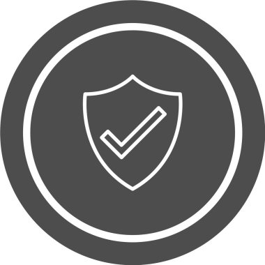 kalkan ikon vektör illüstrasyonu