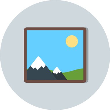 fotoğraf çerçevesi vektör simgesi