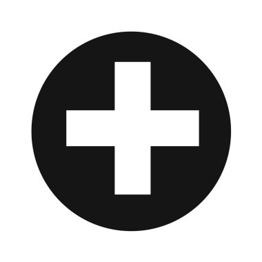 Beyaz arkaplanda tıbbi simge