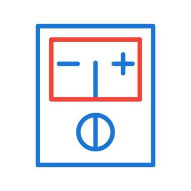 Moda Biçiminde Voltmetre Simgesi İzole Arkaplan      