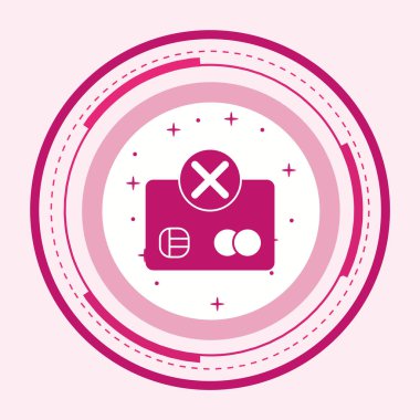 Ödeme Başarısızlığı Simgesi Moda Biçiminde İzole Arkaplan    