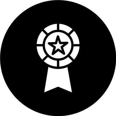 Bir yıldızın siyah beyaz vektörü